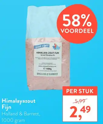 Holland & Barrett Himalayazout Fijn 1000g aanbieding