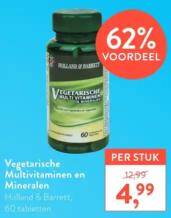 Holland & Barrett Vegetarische Multivitaminen en Mineralen aanbieding