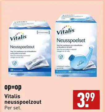 ALDI Vitalis neusspoelzout aanbieding