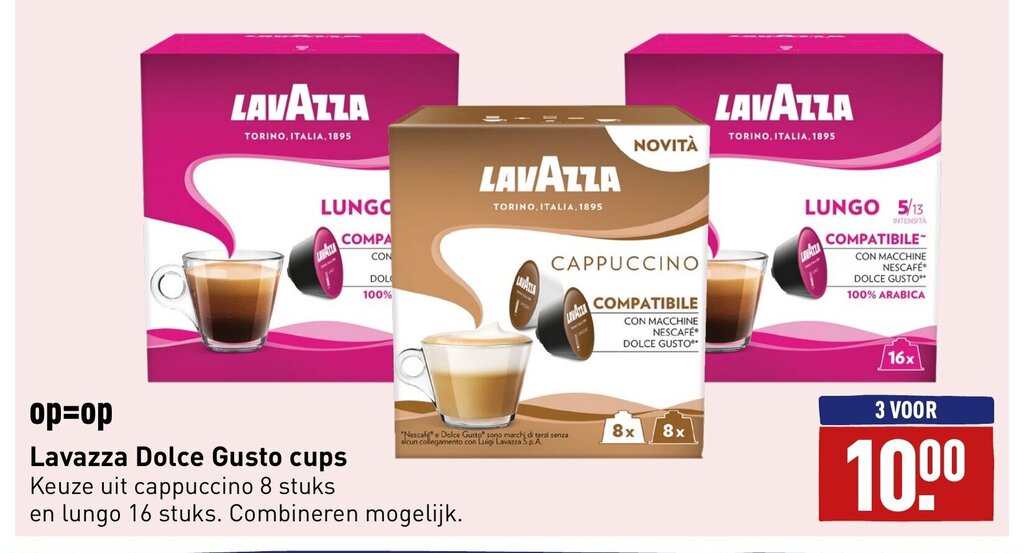 Lavazza Dolce Gusto cups aanbieding bij ALDI