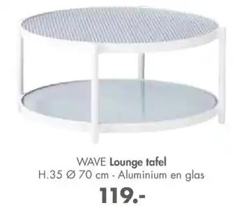 Casa Lounge tafel Wave aanbieding