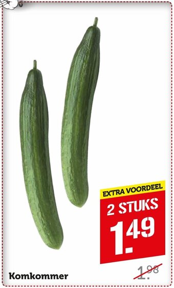 Coop Komkommer aanbieding