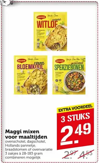 Coop Maggi mixen voor maaltijden aanbieding