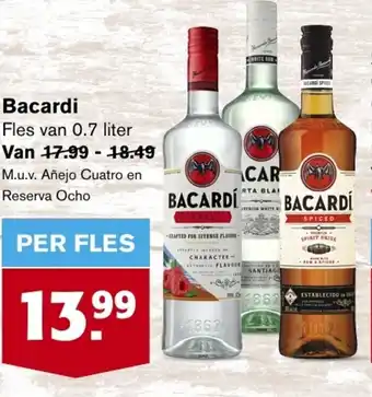 Hoogvliet Bacardi 0.7 liter aanbieding