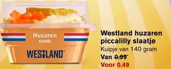 Hoogvliet Westland huzaren piccalilly slaatje 140 gram aanbieding