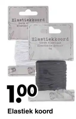 Wibra Elastiek koord aanbieding