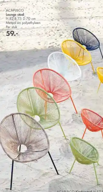 Casa Lounge stoel Acapulco aanbieding