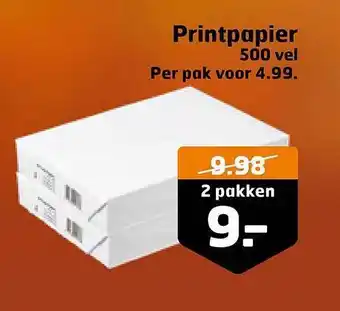 Trekpleister Printpapier 500 vel aanbieding