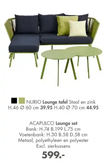 Casa Lounge set Acapulco aanbieding