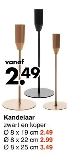 Wibra Kandelaar aanbieding