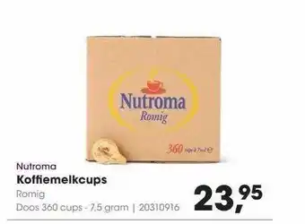 HANOS Nutroma koffiemelkcups aanbieding