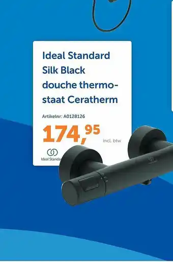 Warmteservice Ideal standard silk black douche thermostaat ceratherm aanbieding