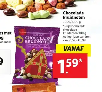 Lidl Chocolade kruidnoten 300 g aanbieding