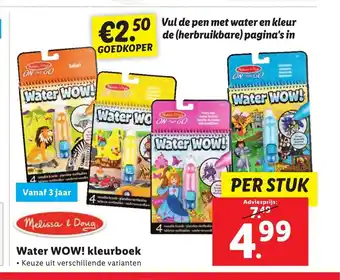 Lidl Melissa & Doug Water WOW! kleurboek aanbieding