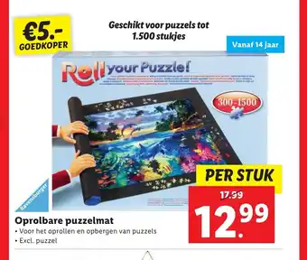 Lidl Oprolbare puzzelmat per stuk aanbieding