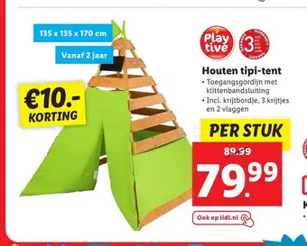 Lidl Houten tipi-tent aanbieding