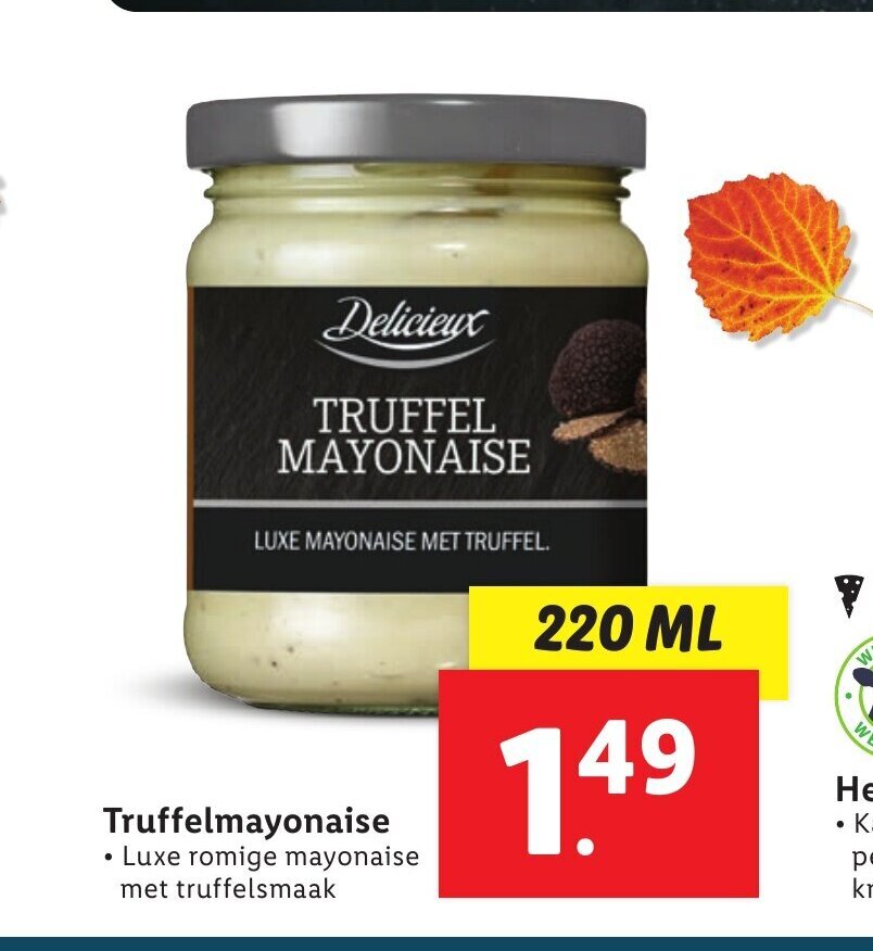 Truffelmayonaise 220 ml aanbieding bij Lidl