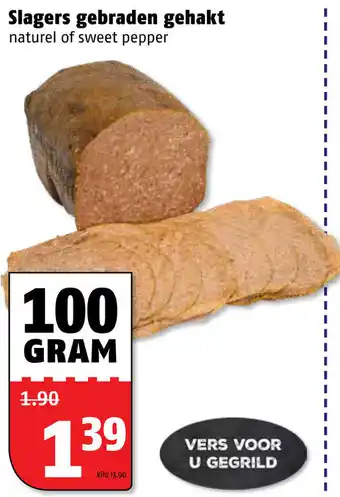 Poiesz Slagers gebraden gehakt 100g aanbieding