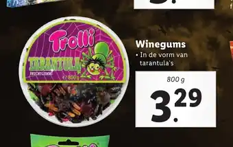 Lidl Trolli winegums 800 g aanbieding