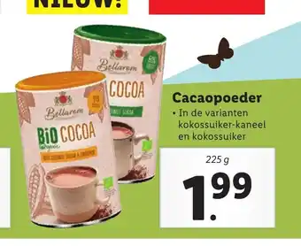 Lidl Bellarom Cacaopoeder 225 g aanbieding