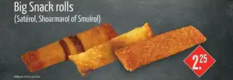 Big Snack Big snack rolls (Satérol, Shoarmarol Of Smulrol) aanbieding
