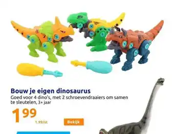 Action Bouw je eigen dinosaurus aanbieding