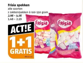 Poiesz Frisia spekken 1+1 gratis aanbieding