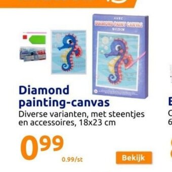 Action Diamond painting-canvas aanbieding