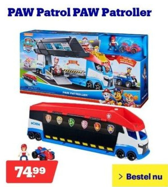 Bol.com Paw patrol paw patroller aanbieding