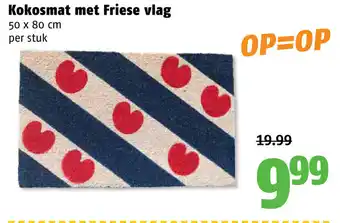 Poiesz Kokosmat met Friese vlag 50*80 cm aanbieding