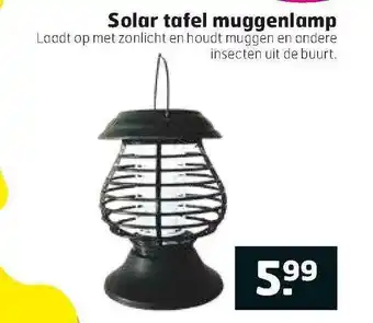 Trekpleister Solar tafel muggenlamp aanbieding