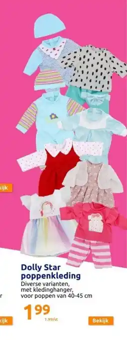 Action Dolly Star poppenkleding 40-45 cm aanbieding