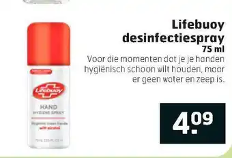 Trekpleister Lifebuoy desinfectiespray 75 Ml aanbieding