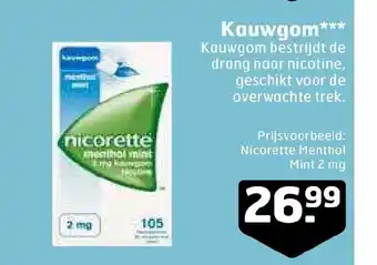 Trekpleister Kauwgom aanbieding