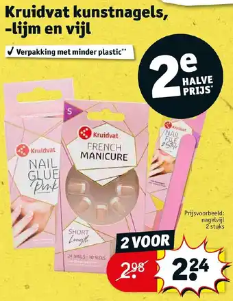 Kruidvat Kruidvat kunstnagels, -lijm en vijl aanbieding