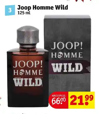 Kruidvat Joop homme wild 125ml aanbieding