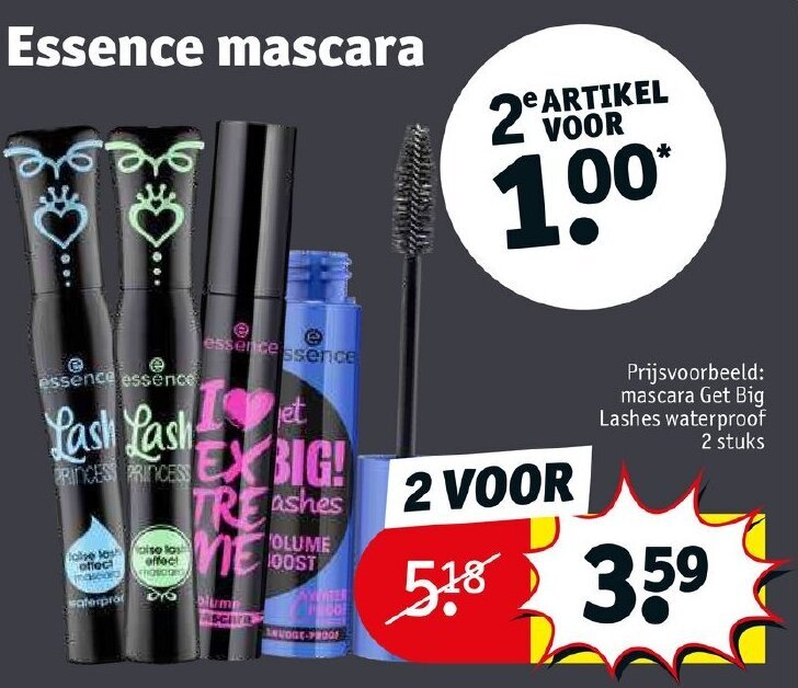 Essence mascara aanbieding bij Kruidvat