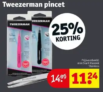 Kruidvat Tweezerman pincet aanbieding