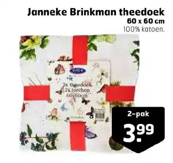 Trekpleister Janneke brinkman theedoek aanbieding