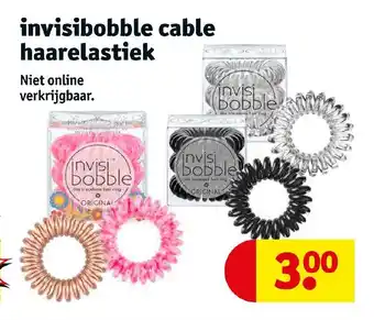 Kruidvat Invisibobble cable haarelastiek aanbieding