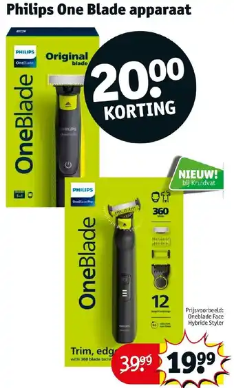 Kruidvat Philips One Blade apparaat aanbieding