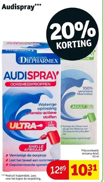 Kruidvat Audispray aanbieding