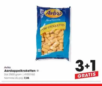 HANOS Aviko aardappelkroketten 3+1 gratis aanbieding