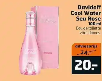 Trekpleister Davidoff Coolwater Sea Rose 100 Ml aanbieding