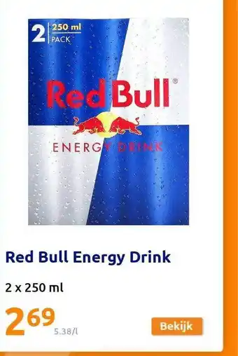 Action Red bull energy drink aanbieding