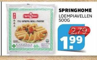 Sahan Supermarkten Springhome loempiavellen 500g aanbieding