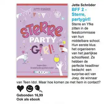 Libris Jette schröder bff 2 - sterre, partygirl! aanbieding