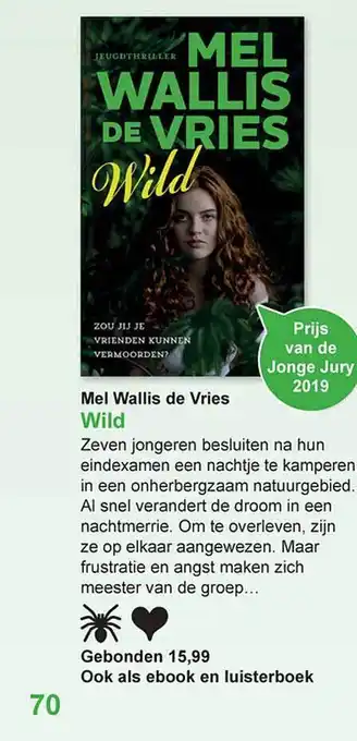 Libris Mel wallis de vries wild aanbieding