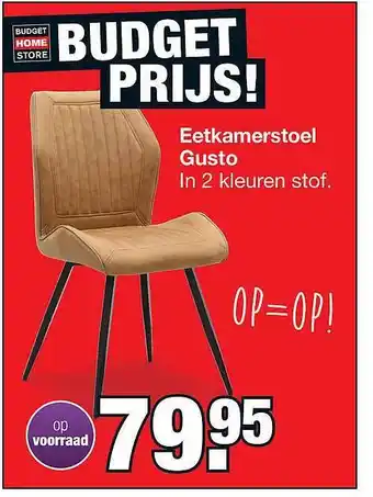 Budget Home Store Eetkamerstoel gusto aanbieding