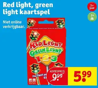 Kruidvat Red light, green light kaartspel aanbieding